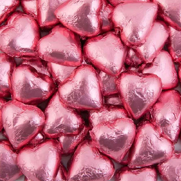 Pink Chocolate Hearts