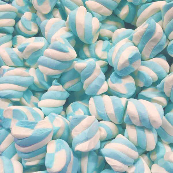 Blue and White Marshmallows