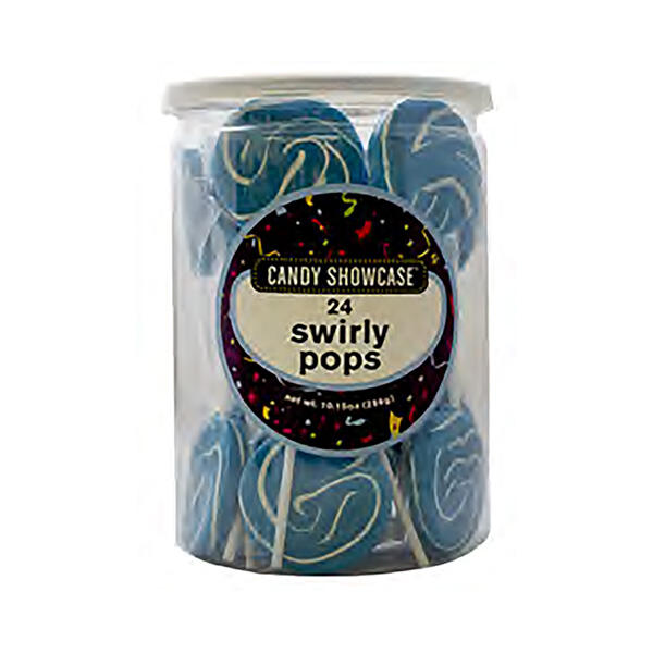 Swirly Blue Lollypops