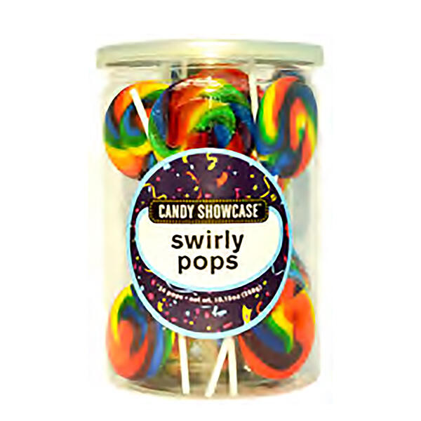 Swirly Rainbow Lolly Pops