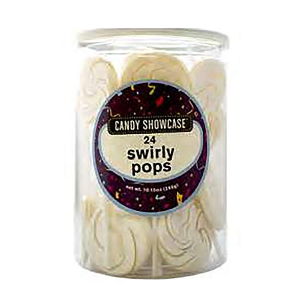 Swirly White Lollypops