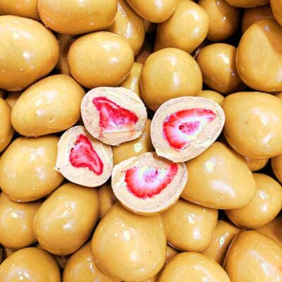 Caramel Coated Freeze Dried Strawberries