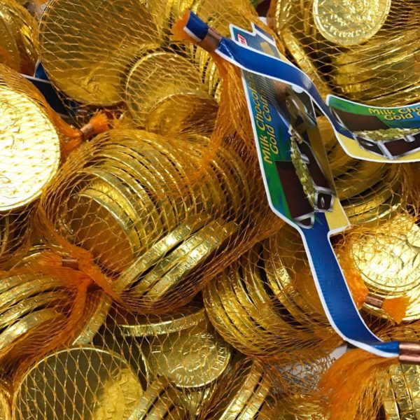 Milk Chocolate Gold Foiled Coins